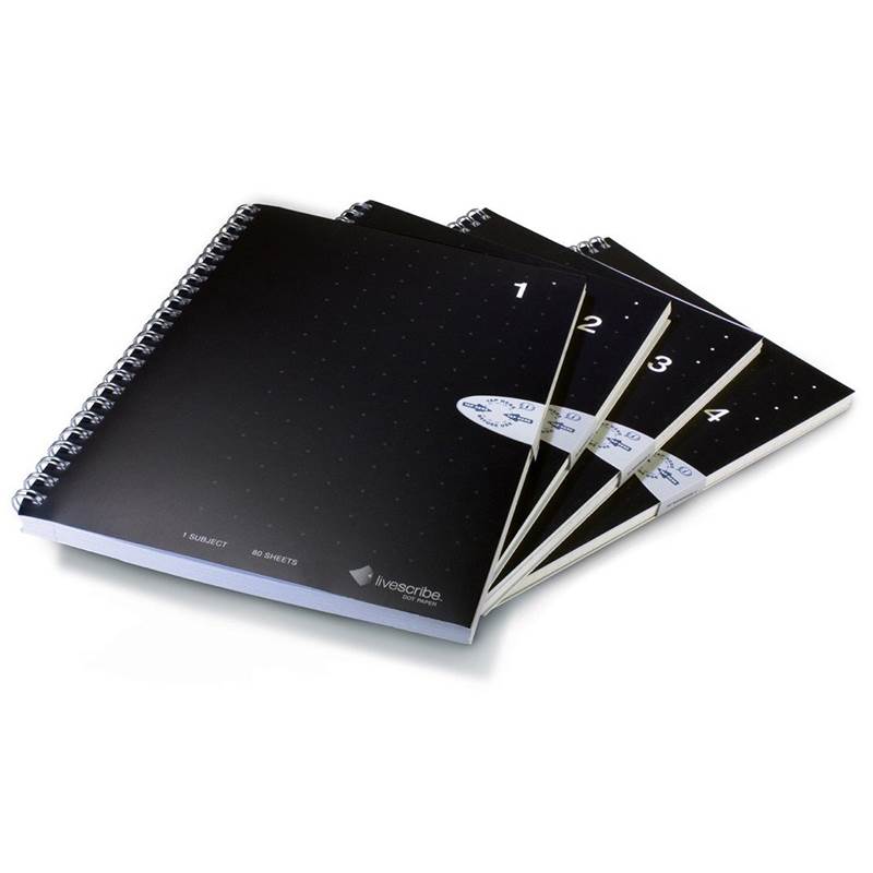 Livescribe A5 Spiral Lined Notebooks 4 Pack ANX00003 Mwave