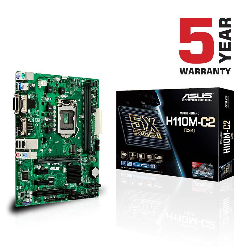 ASUS H110MC2/CSM/C/SI LGA 1151 Micro ATX CSM Motherboard H110MC2/CSM/C/SI Mwave