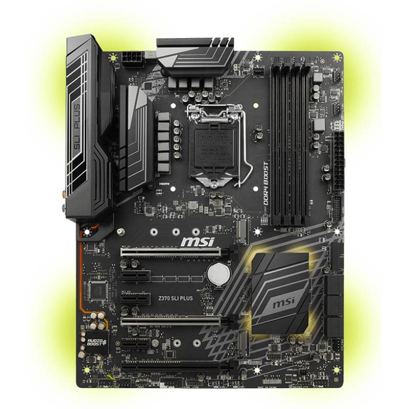MSI Z370 SLI PLUS LGA 11512 ATX Motherboard Z370 SLI PLUS Mwave
