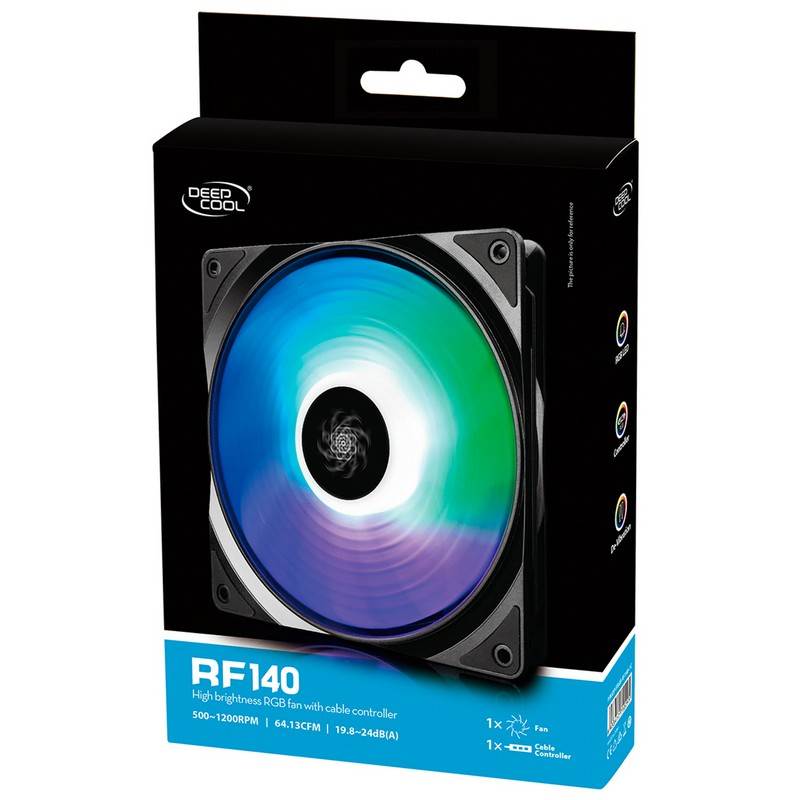 Deepcool RF140 - 140mm RGB PWM Fan - DP-FRGB-RF140-1C | Mwave
