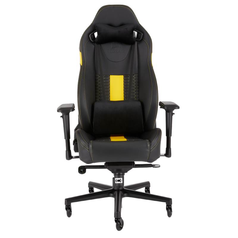 Corsair T2 Road Warrior Gaming Chair Yellow | Mwave.com.au