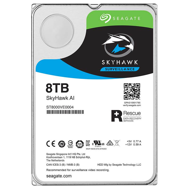 Seagate ST8000VE0004 8TB SkyHawk AI 3.5" Surveillance Hard Drive ST8000VE0004 Mwave