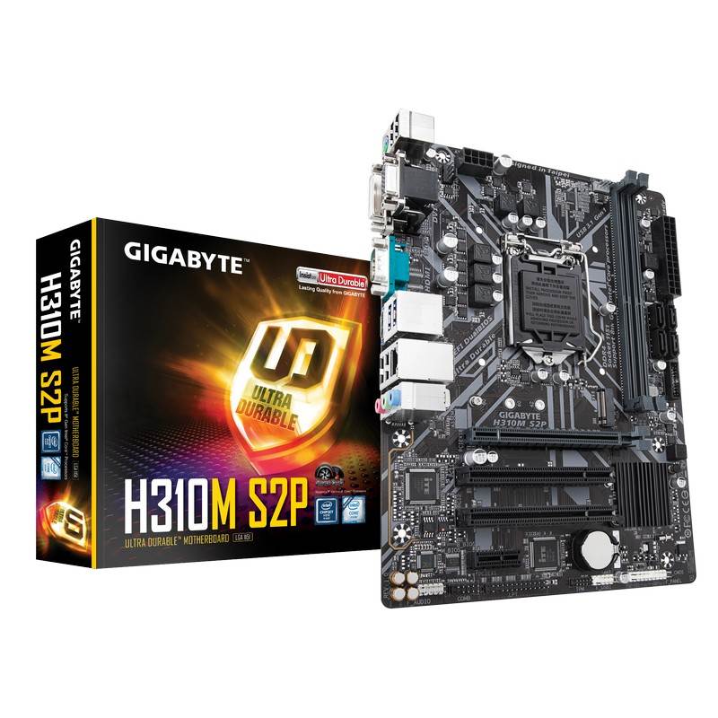 Gigabyte H310M S2P LGA 11512 Micro ATX Motherboard GAH310MS2P Mwave