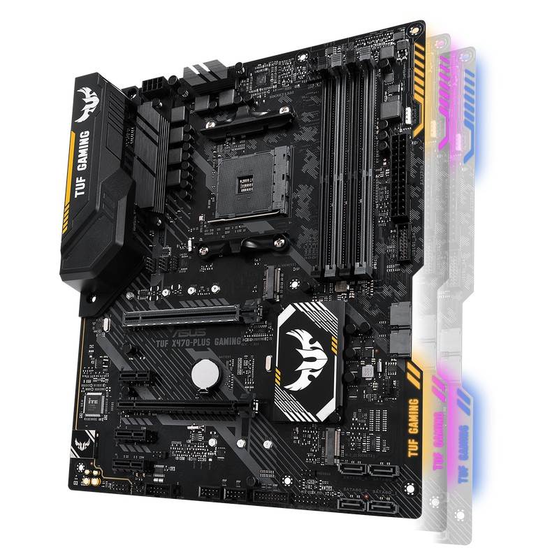 ASUS TUF X470-PLUS GAMING AM4 ATX Motherboard - EOL-TUF-X470-PLUS ...