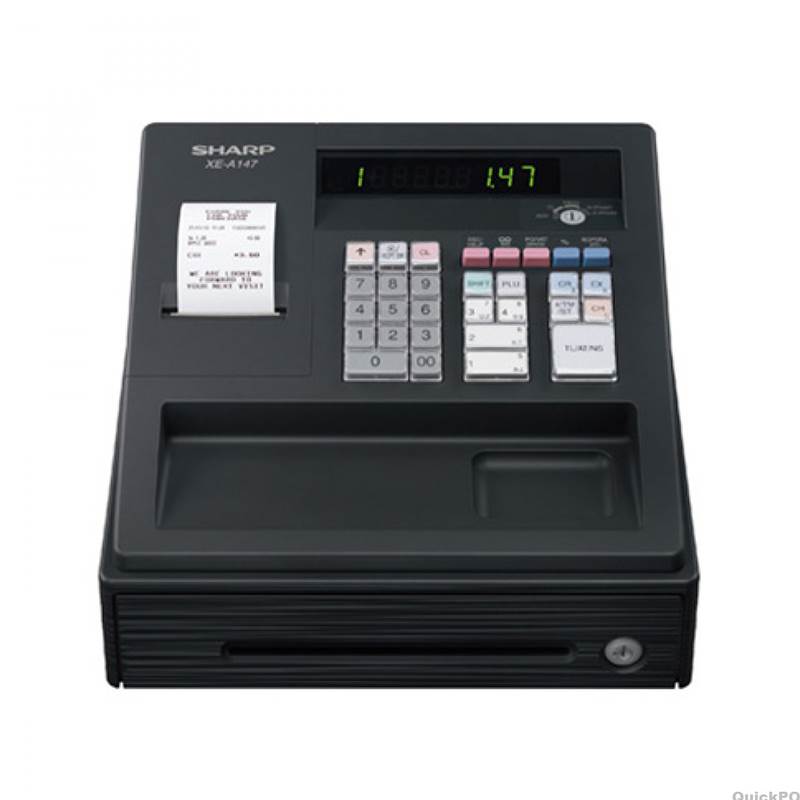 Sharp XEA147BK Entry Level Cash Register Black XEA147BK Mwave