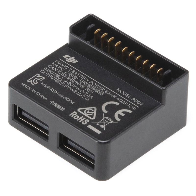 DJI Battery to Power Bank Adapter for Mavic 2 Pro/Zoom Batteries CP.MA.00000058.01 Mwave