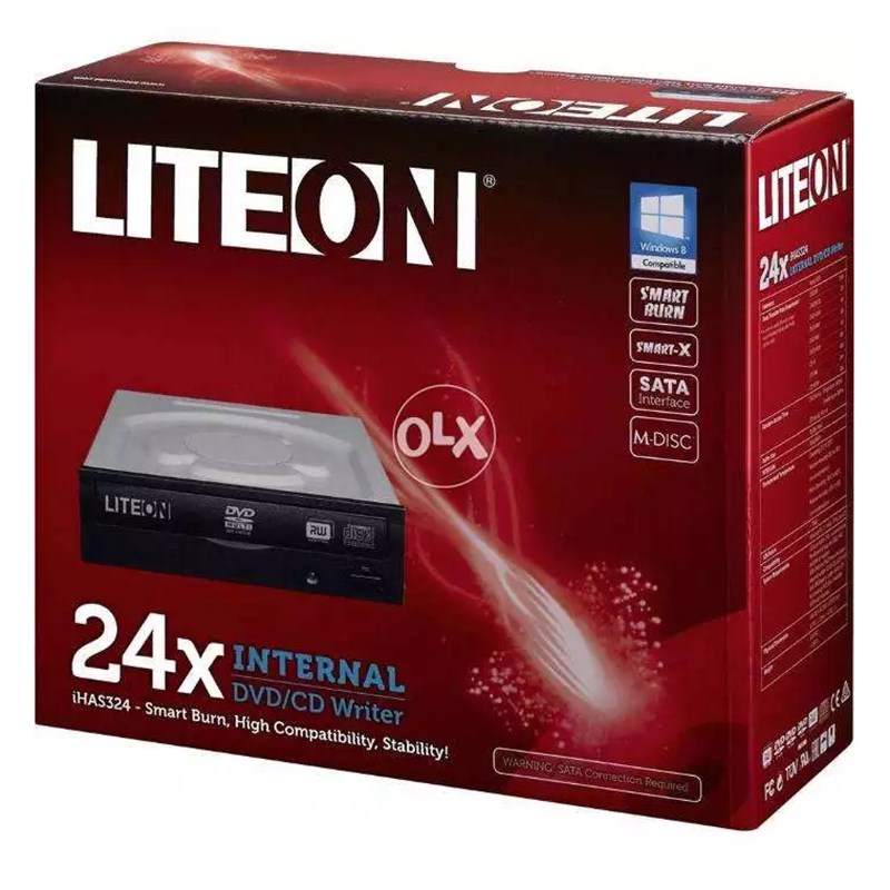 LiteOn Internal DVD Burner (Retail Box) Black DH24AFSHNUL17B