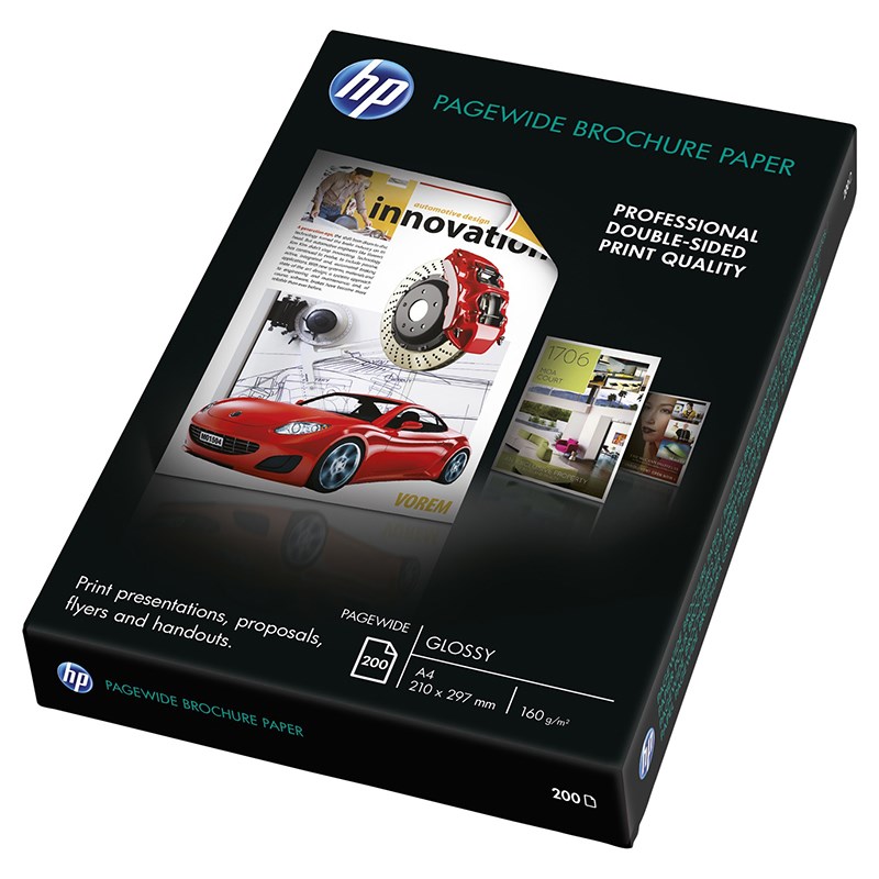 HP PageWide Glossy Brochure A4 Paper 200 Sheets Z7S67A Mwave