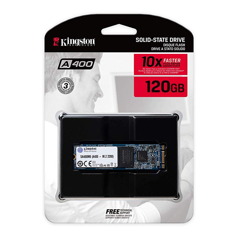Kingston A400 120GB M.2 2280 SSD SA400M8/120G - SA400M8/120G | Mwave.com.au