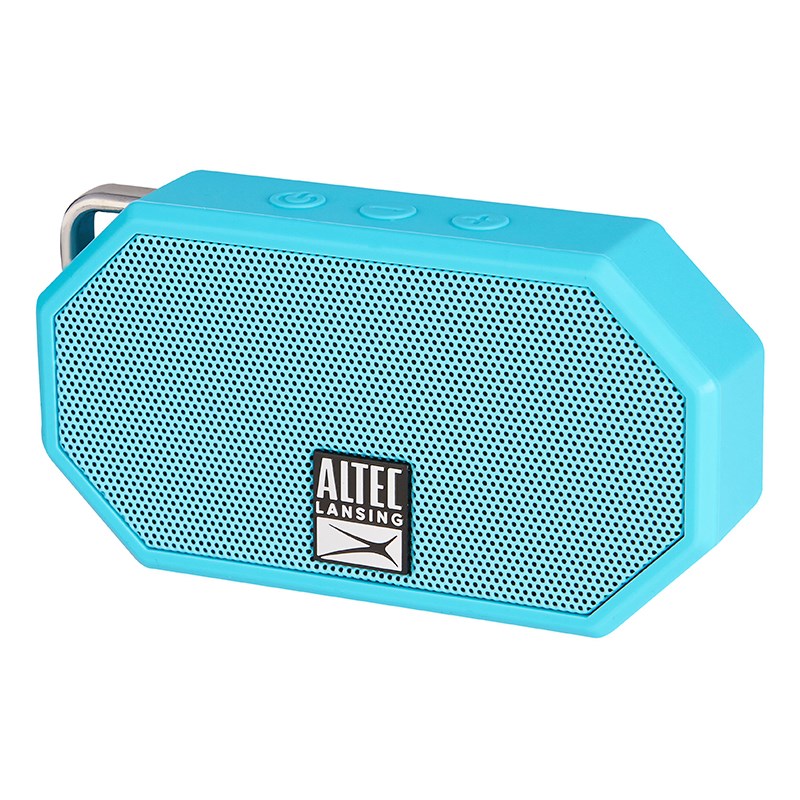Altec Lansing Mini H20 3 Rugged Portable Bluetooth Speaker Aqua Blue