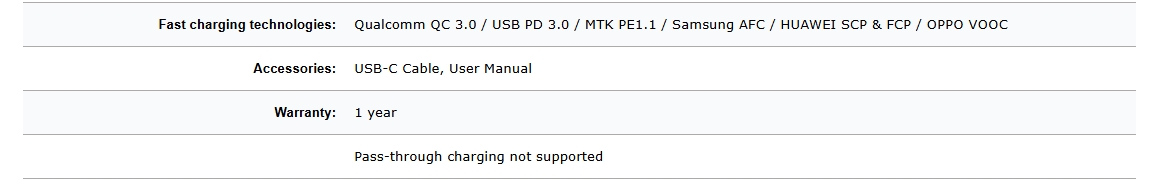 ADATA P10000 10050mAh USB-C & Dual USB-A Power Bank w/ Digital Display