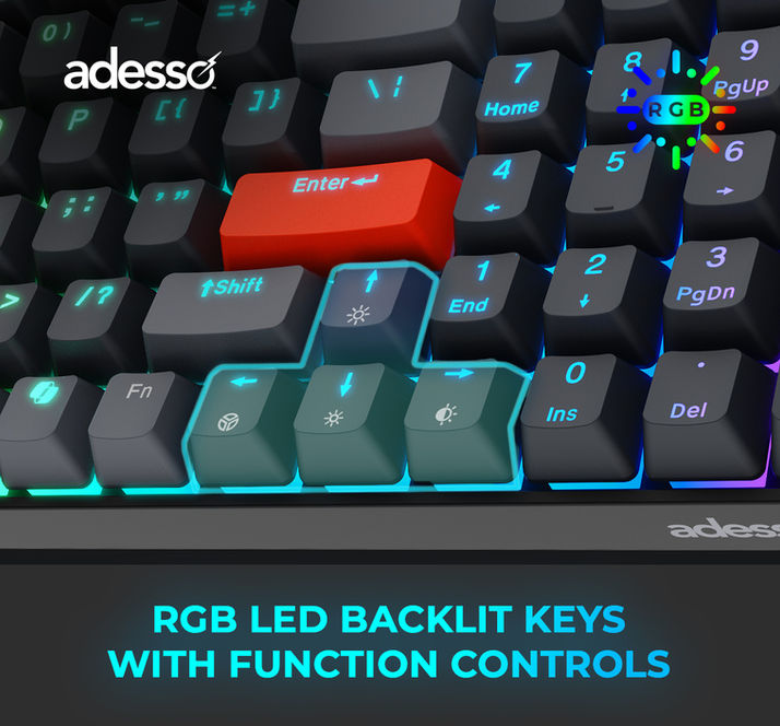 Adesso EasyTouch 1200 Wireless RGB Mechanical Keyboard