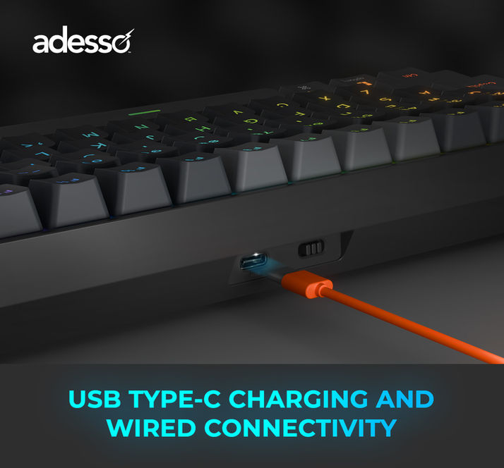 Adesso EasyTouch 1200 Wireless RGB Mechanical Keyboard