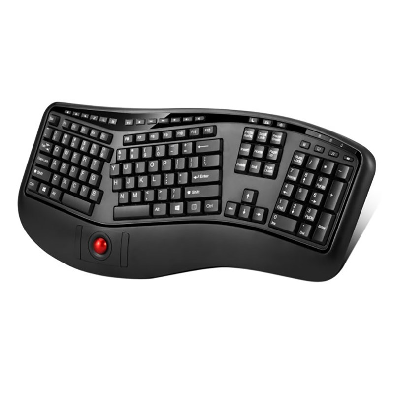 Adesso Wireless TruForm Media 3500 Ergonomic Split Keyboard with ...