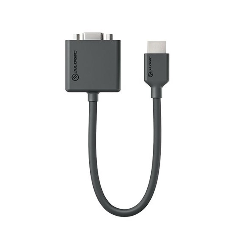 Alogic Elements 20cm MicroUSB Powered HDMI to VGA Adapter with Audio