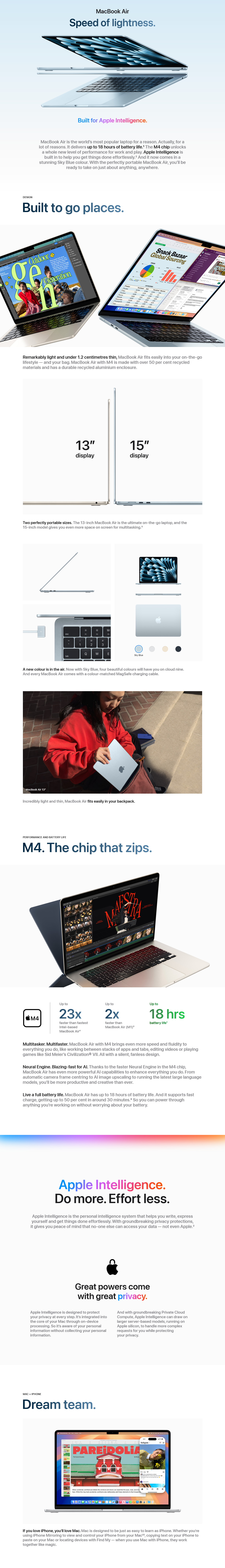 Apple 13-inch MacBook Air M4 16GB 512GB macOS - Midnight