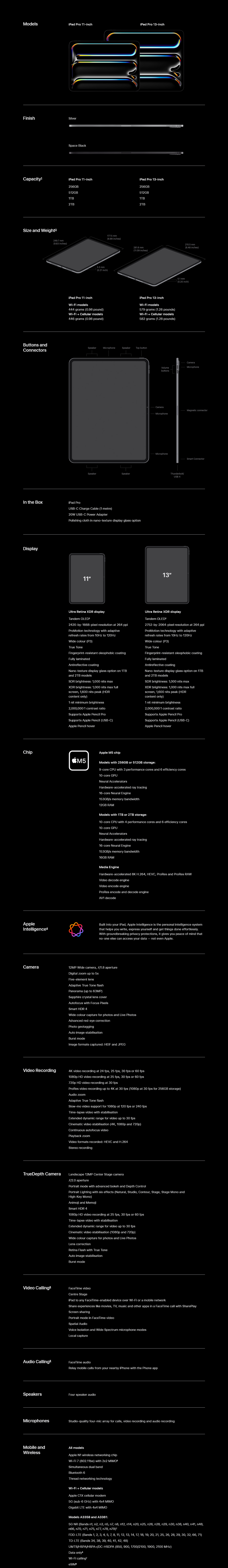 Apple iPad Pro 11" M5 Wi-Fi 256GB Standard Glass - Silver