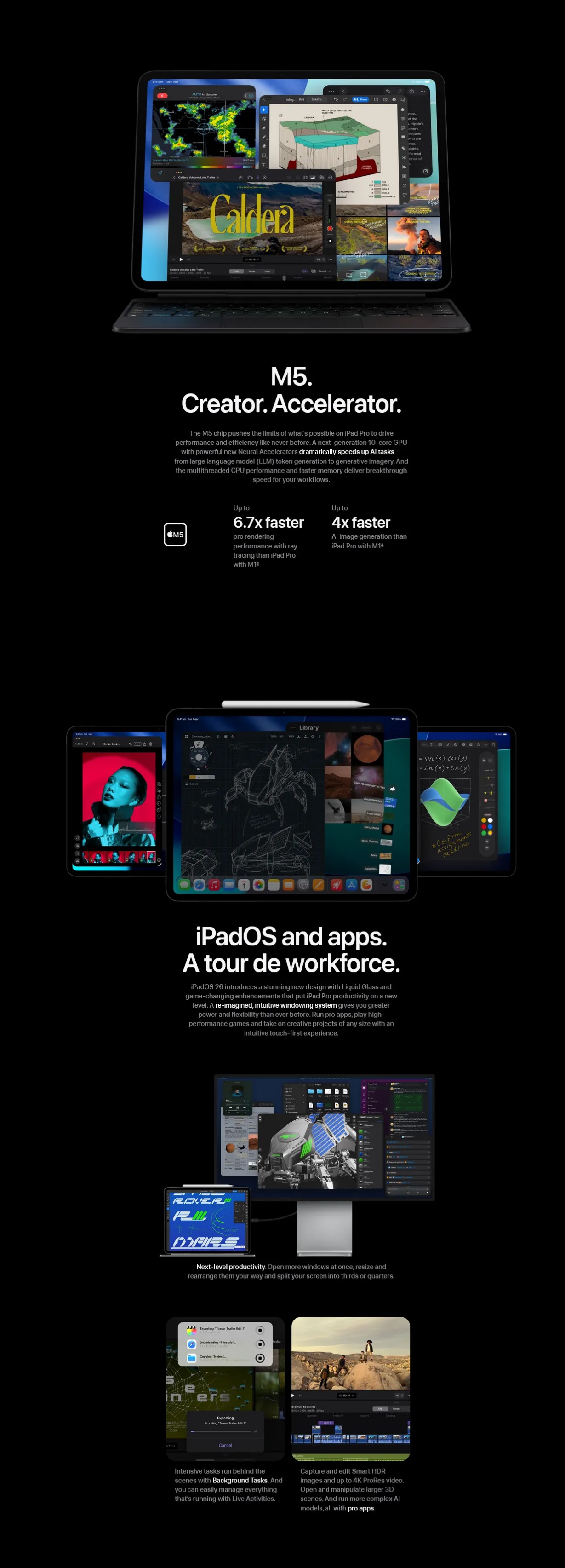 Apple iPad Pro 13" M5 Wi-Fi + Cellular 1TB Standard Glass - Space Black