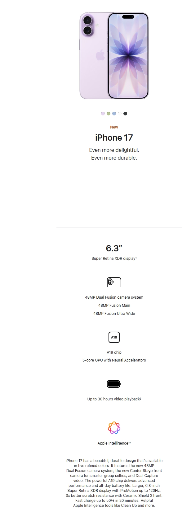 Apple iPhone 17 256GB - Black