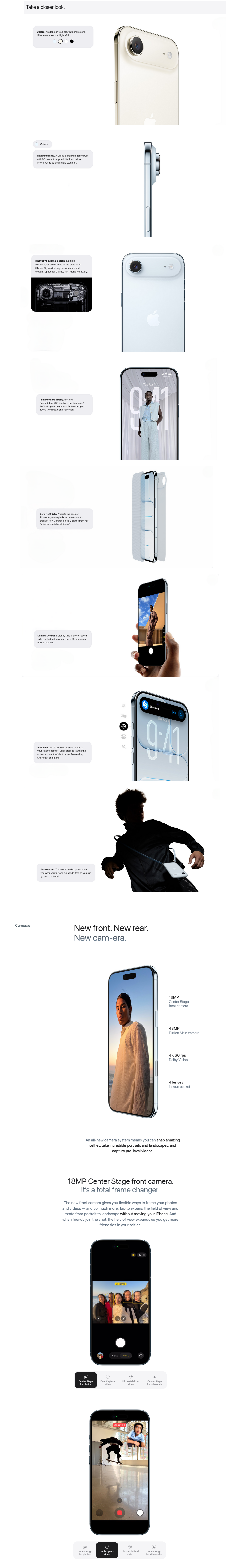 Apple iPhone Air 1TB - Light Gold