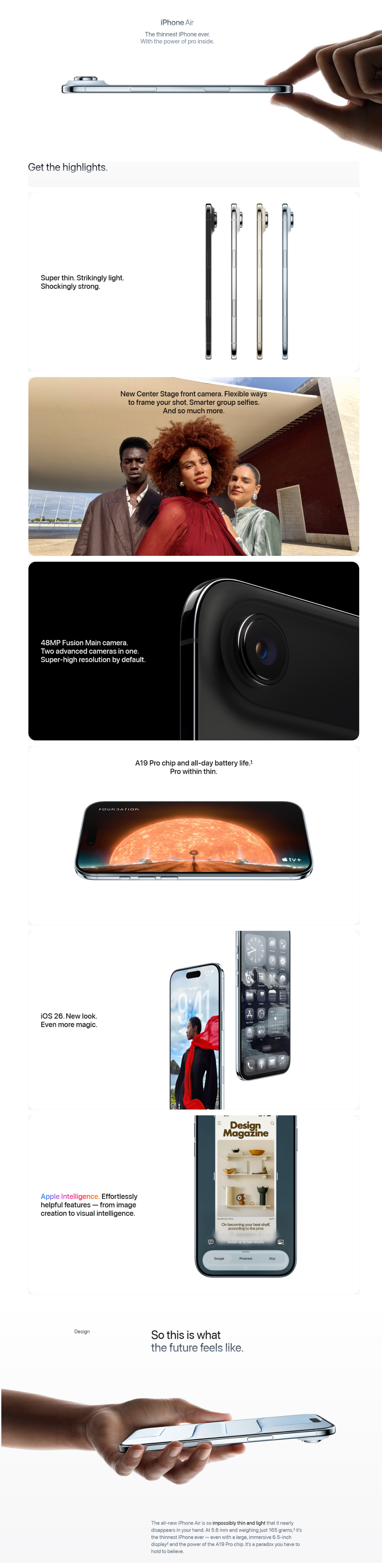 Apple iPhone Air 512GB - Light Gold - MG2U4X/A | Mwave