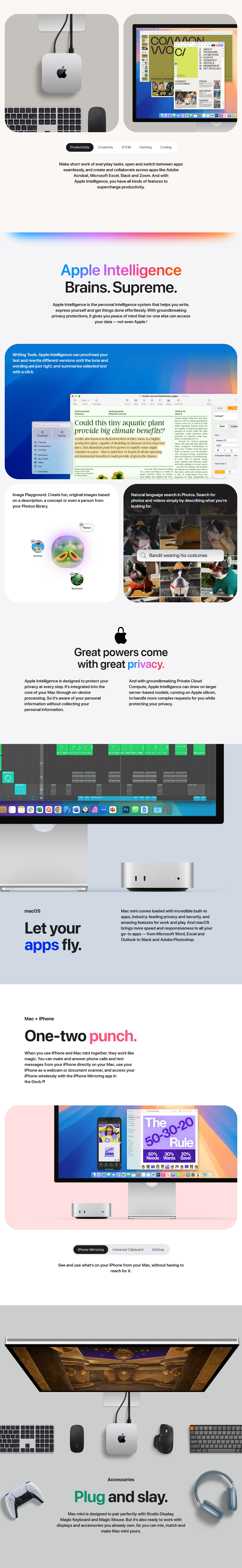 Apple Mac mini M4 24GB 512GB macOS - Silver - MCYT4X/A | Mwave