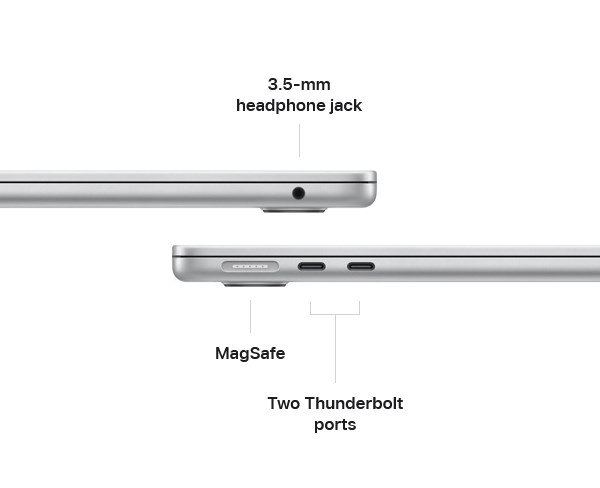 Apple MacBook Air 13.6-inch Laptop M2 8GB 512GB macOS - Space Grey - Desktop Overview 20