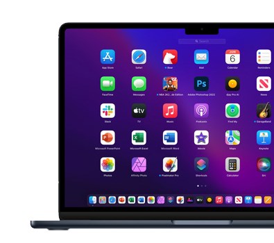 Apple MacBook Air 13.6-inch Laptop M2 8GB 512GB macOS - Space Grey - Desktop Overview 7
