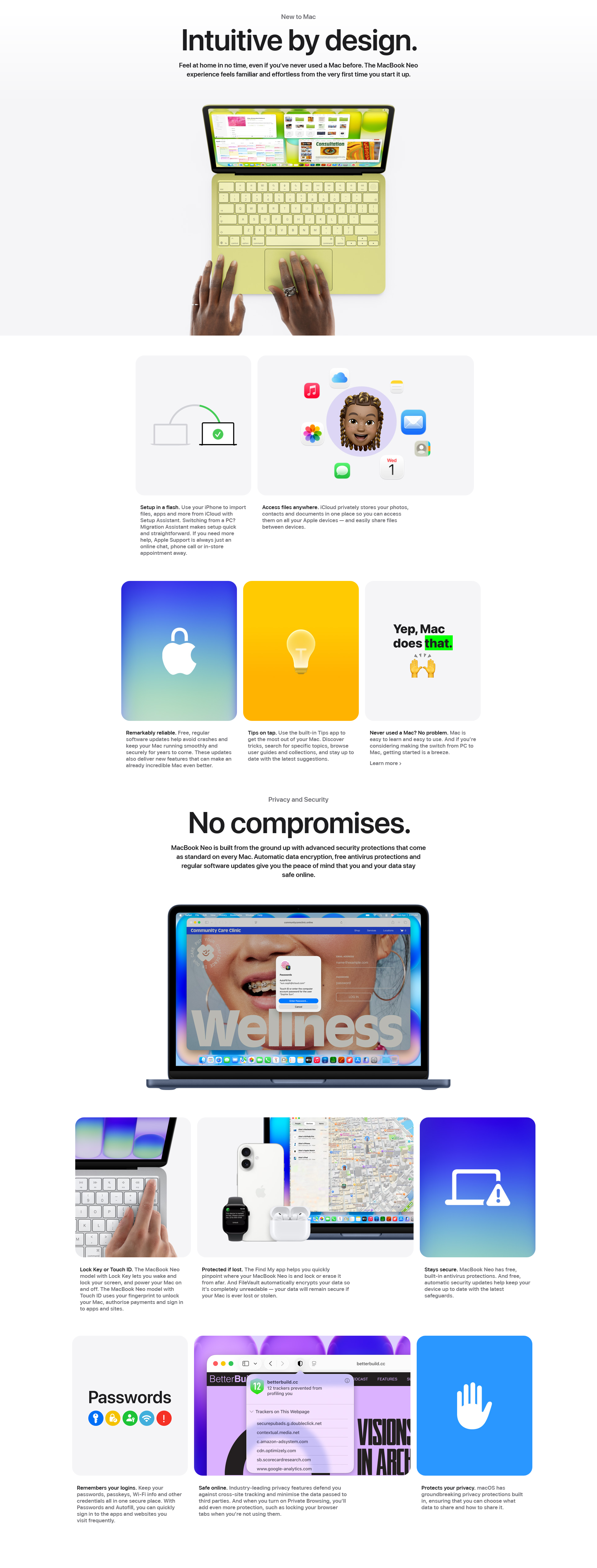 Apple MacBook Neo 13-inch A18 Pro 8GB 256GB macOS - Indigo