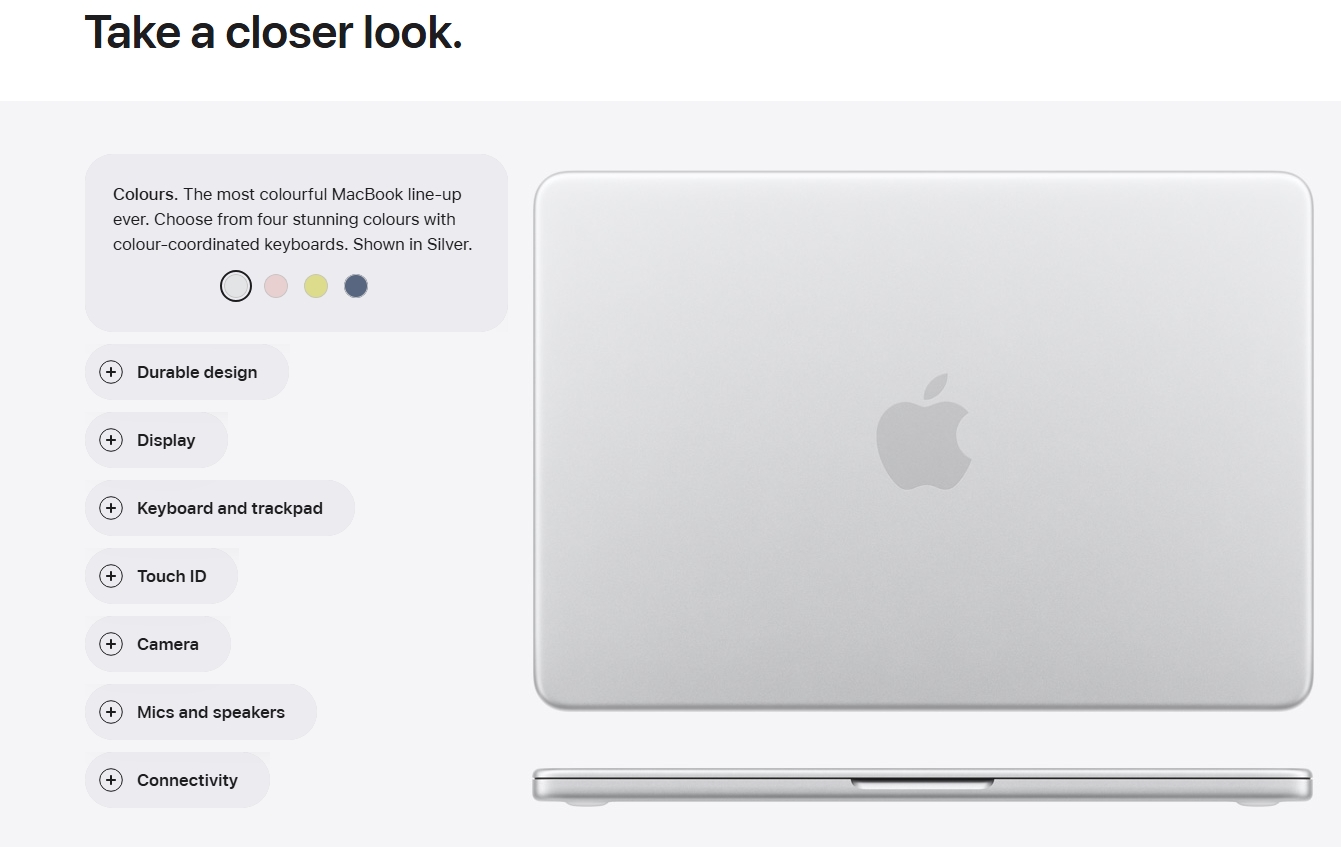 Apple MacBook Neo 13-inch A18 Pro 8GB 256GB macOS - Silver