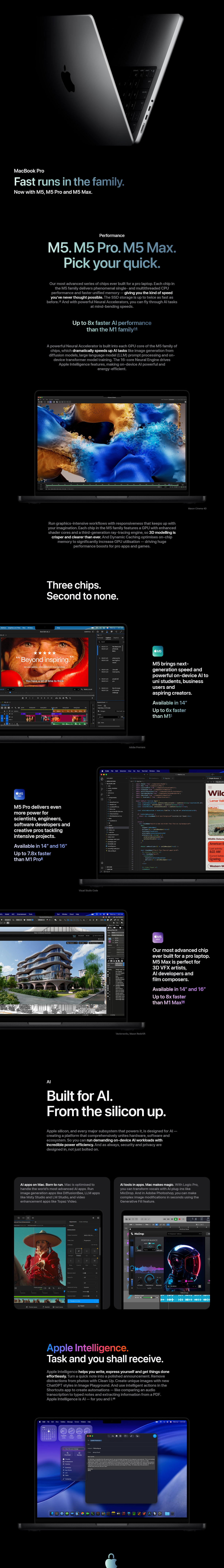 Apple MacBook Pro 14.2-inch M5 Pro 24GB 1TB macOS - Space Black