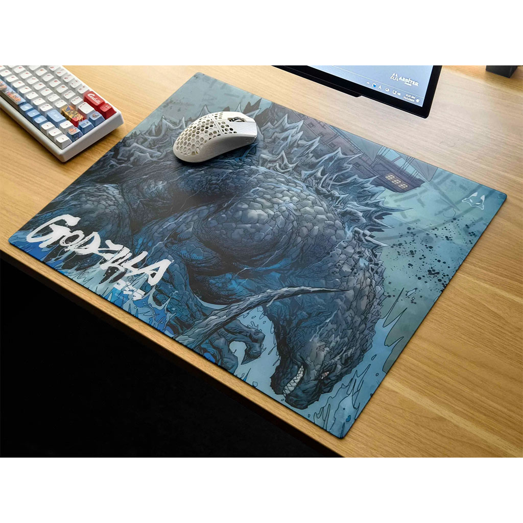 Arbiter Studio TENKO Godzilla 2.0 Lunar Speed Glass Mouse Pad