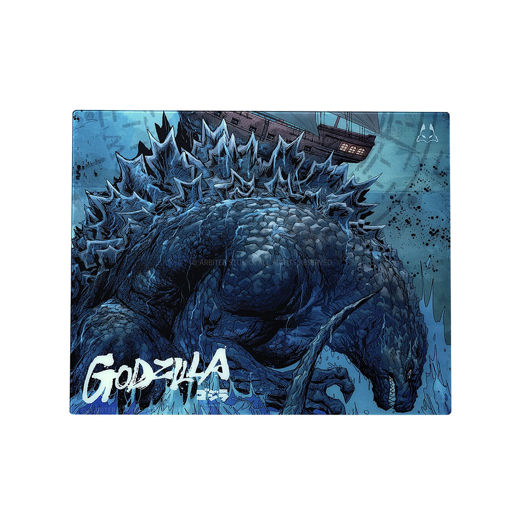 Arbiter Studio TENKO Godzilla 2.0 Lunar Speed Glass Mouse Pad