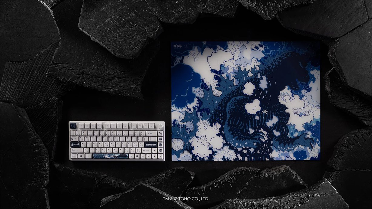 Arbiter Studio TENKO Godzilla Lunar Glass Mouse Pad - Heat Ray