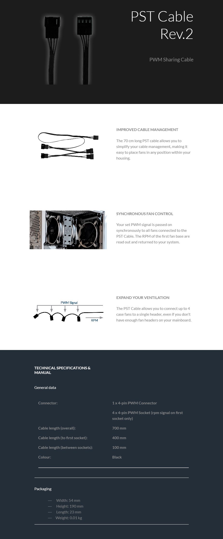Arctic PWM PST Cable Rev.2 - Desktop Overview 1