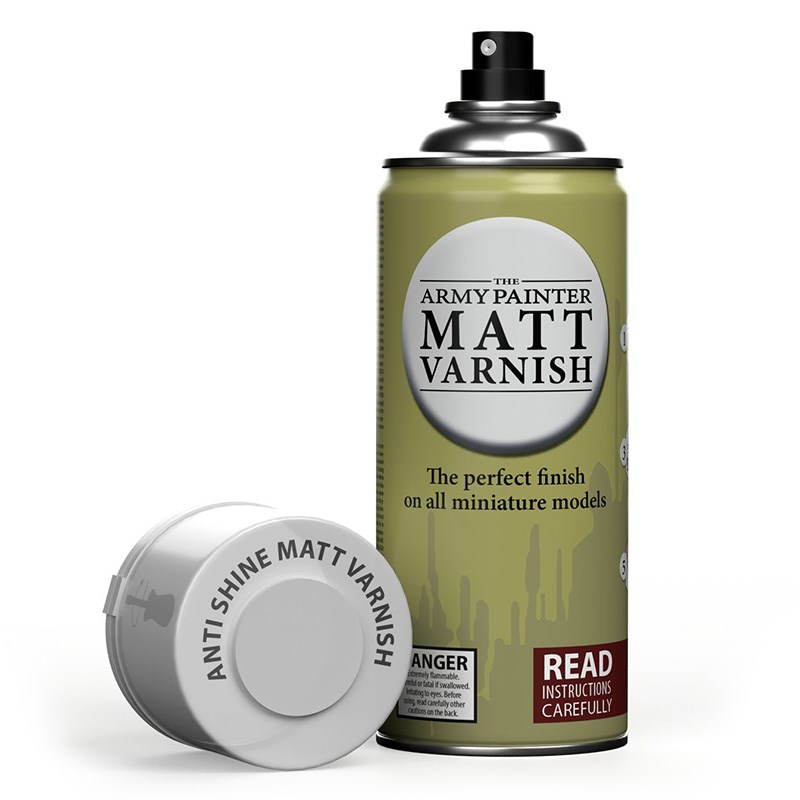 Army Painter Spray Primer AntiShine Dull Matt Varnish 400ml CP3003 Mwave