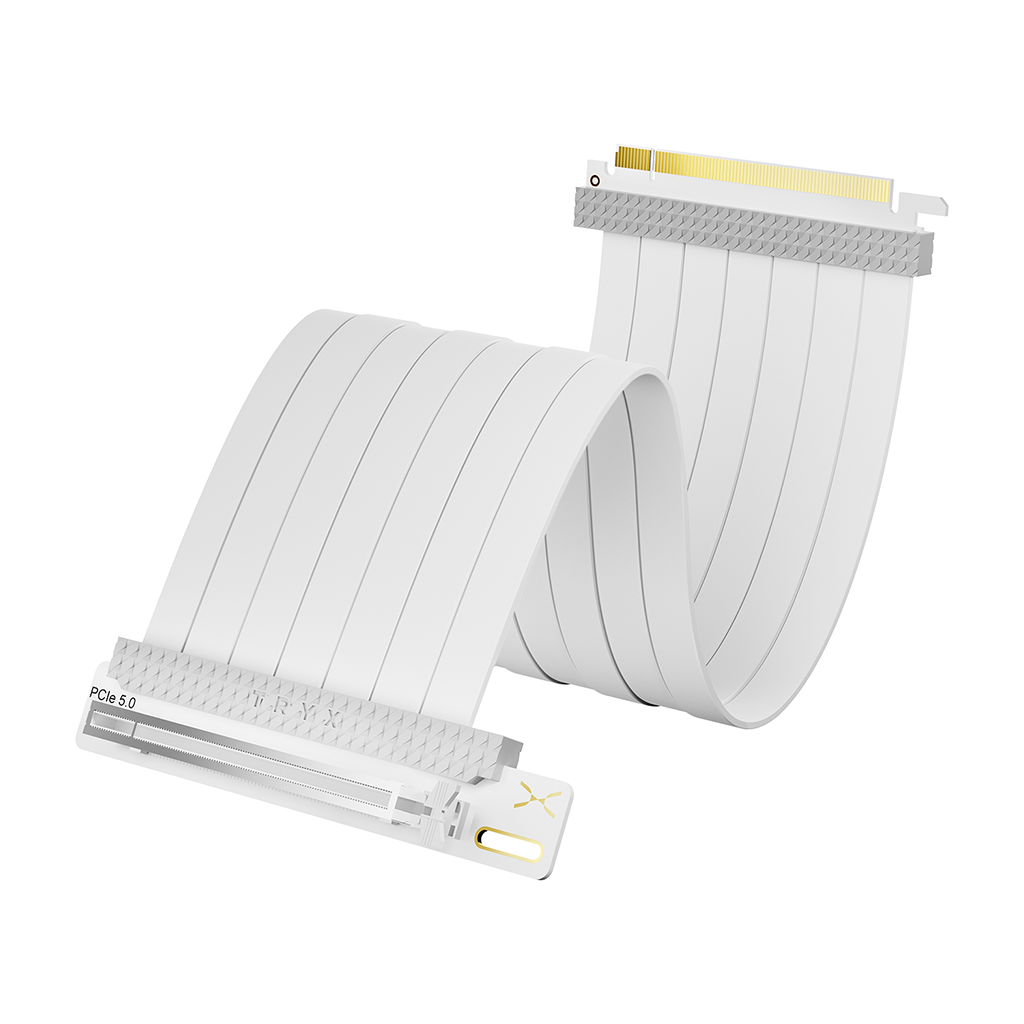 TRYX PCI-E 5.0 200mm Riser Cable - White - A-S200C-PCI5-G0W | Mwave