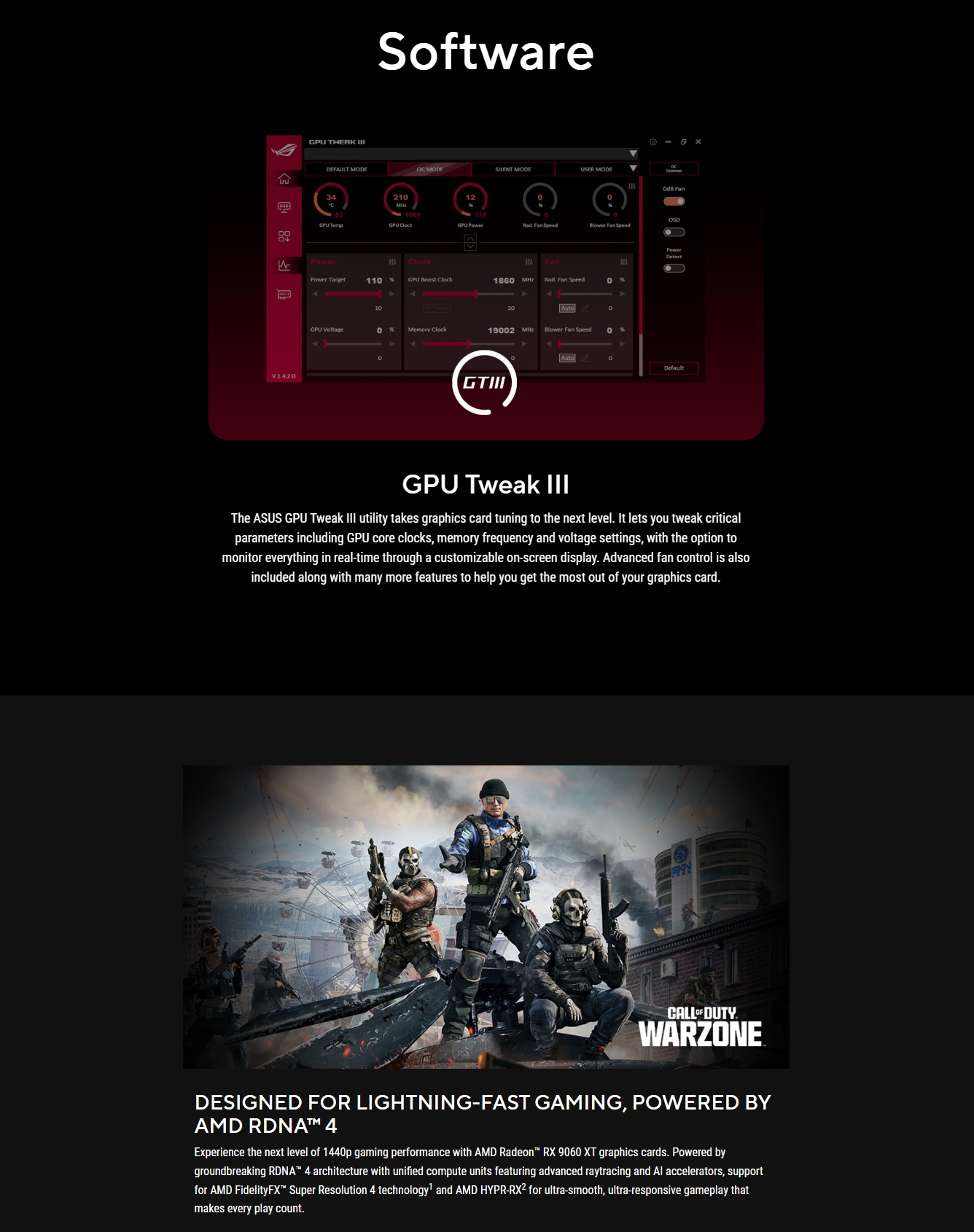 ASUS Dual Radeon RX 9060 XT 16GB GDDR6 Video Card