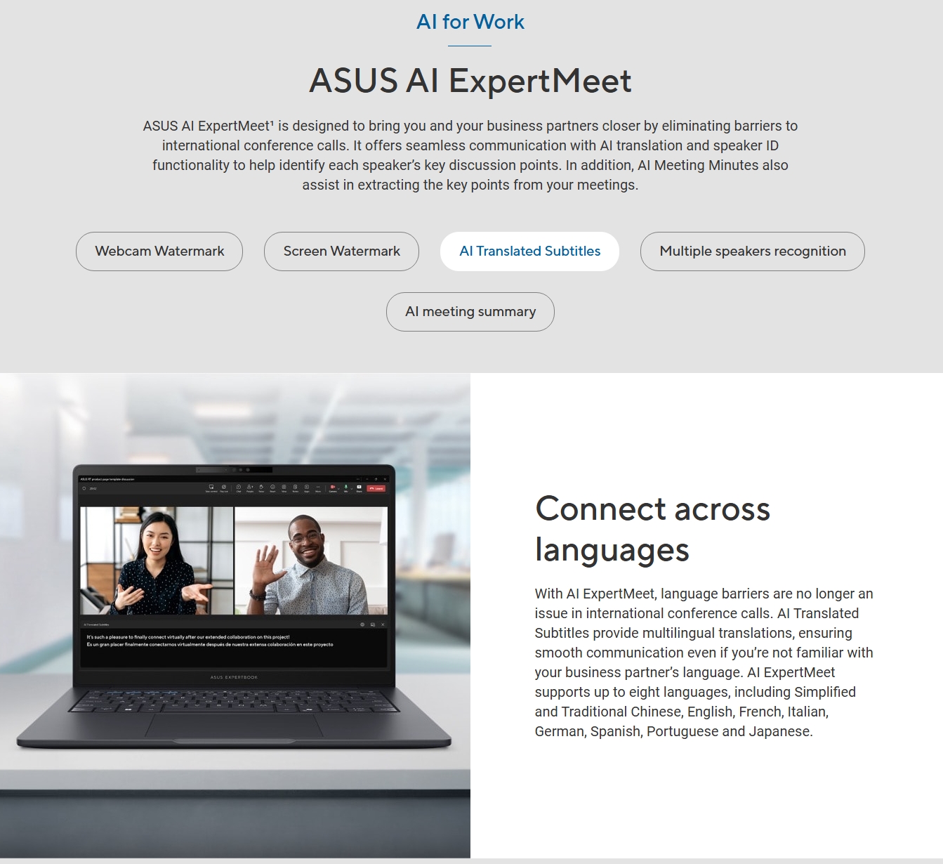 ASUS ExpertBook B3 16" WUXGA Laptop Ultra 7-255H 16GB 512GB W11P