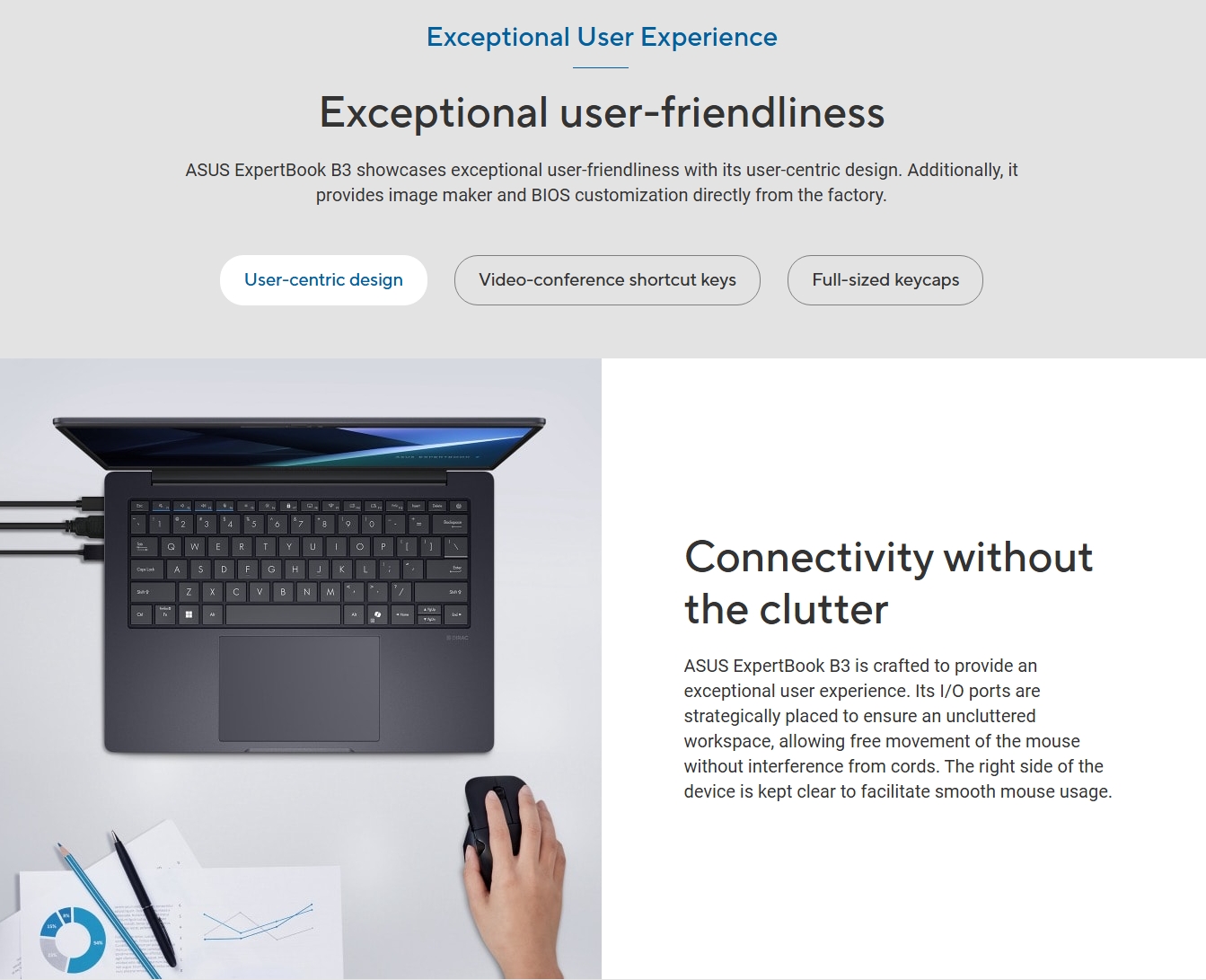 ASUS ExpertBook B3 16" WUXGA Laptop Ultra 7-255H 16GB 512GB W11P