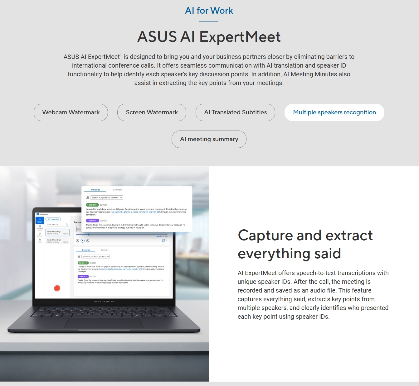 ASUS ExpertBook B3 16" WUXGA Laptop Ultra 7-255H 16GB 512GB W11P