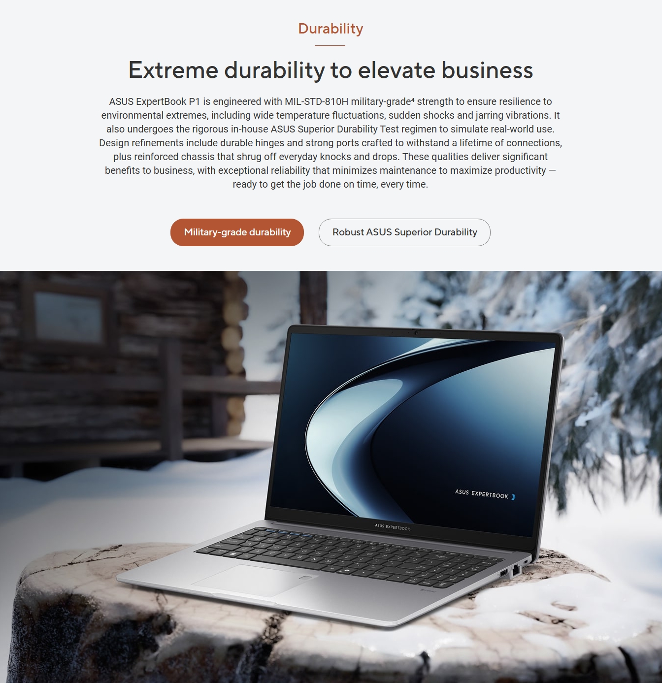 ASUS ExpertBook P1 14" Laptop AMD Ryzen 5-7535HS 16GB 512GB W11P