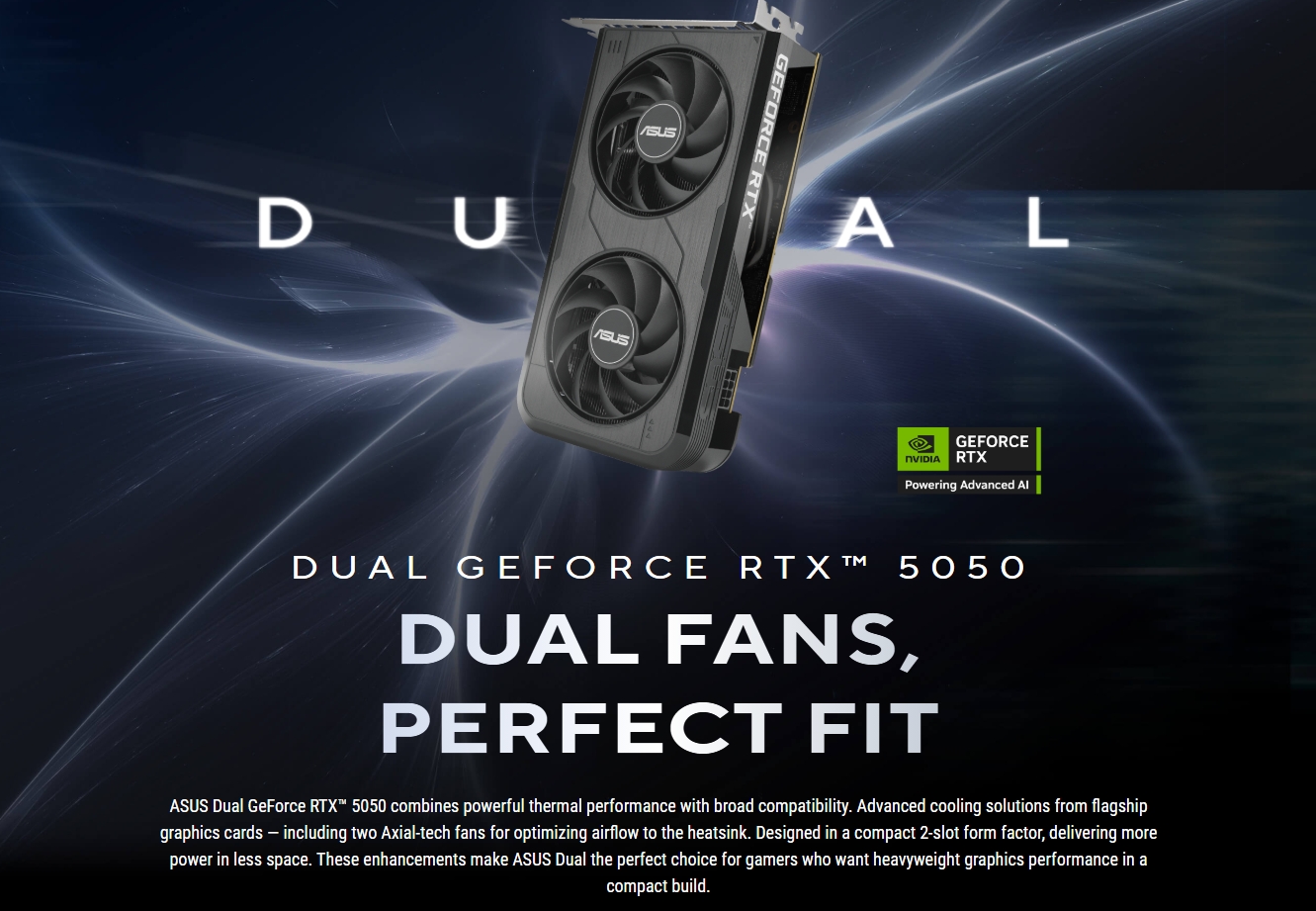 ASUS GeForce RTX 5050 Dual 8GB GDDR6 Video Card