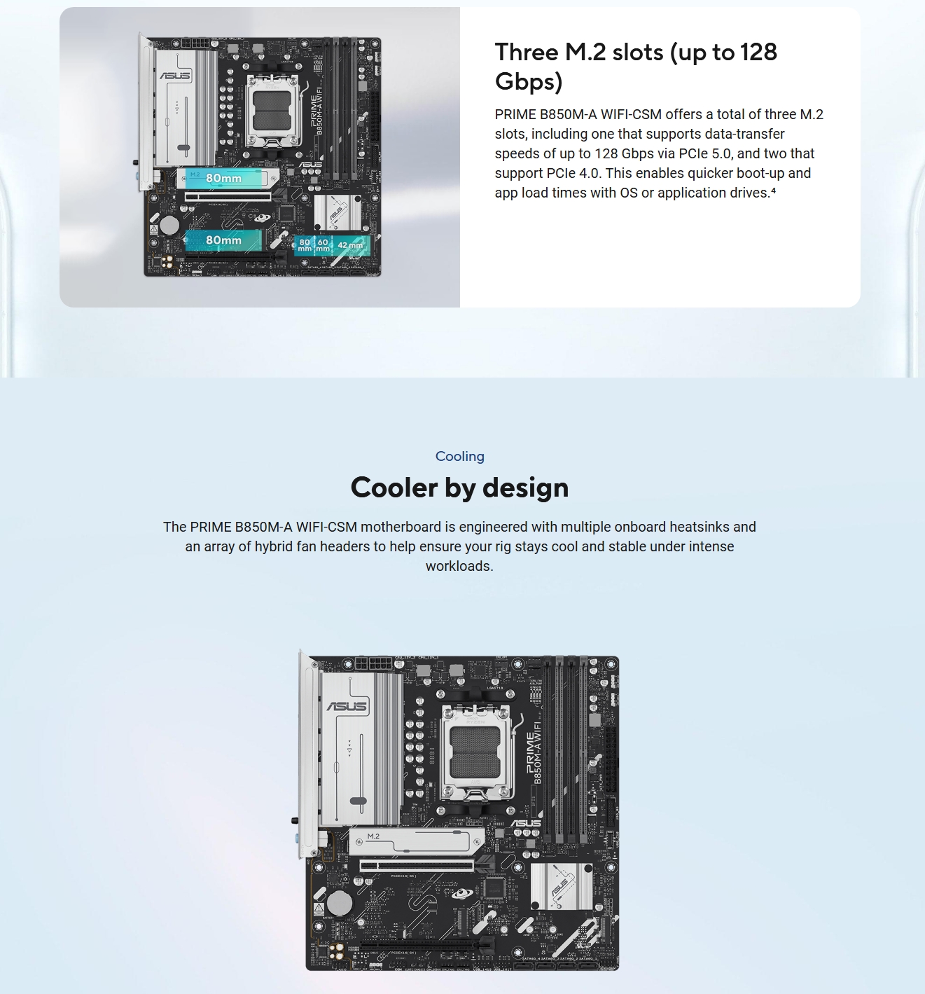 ASUS PRIME B850M-A WIFI-CSM AM5 mATX Motherboard