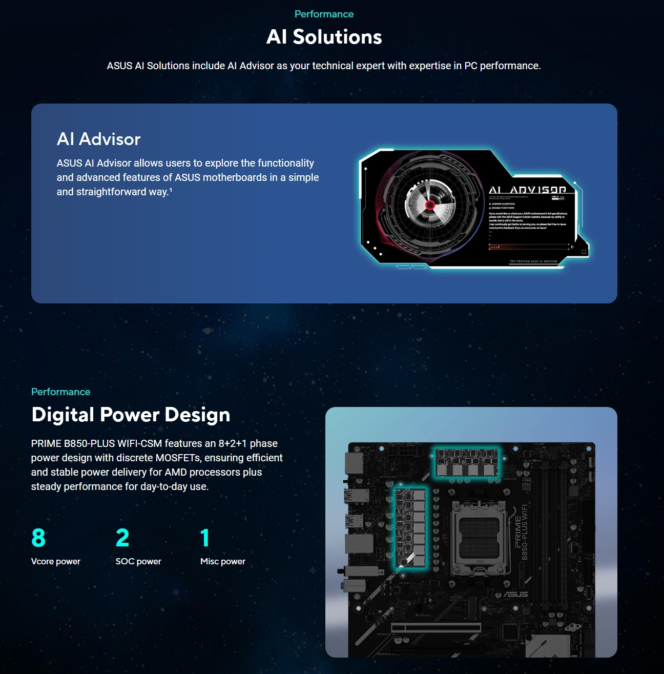 ASUS PRIME B850-PLUS WIFI-CSM AM5 ATX Motherboard