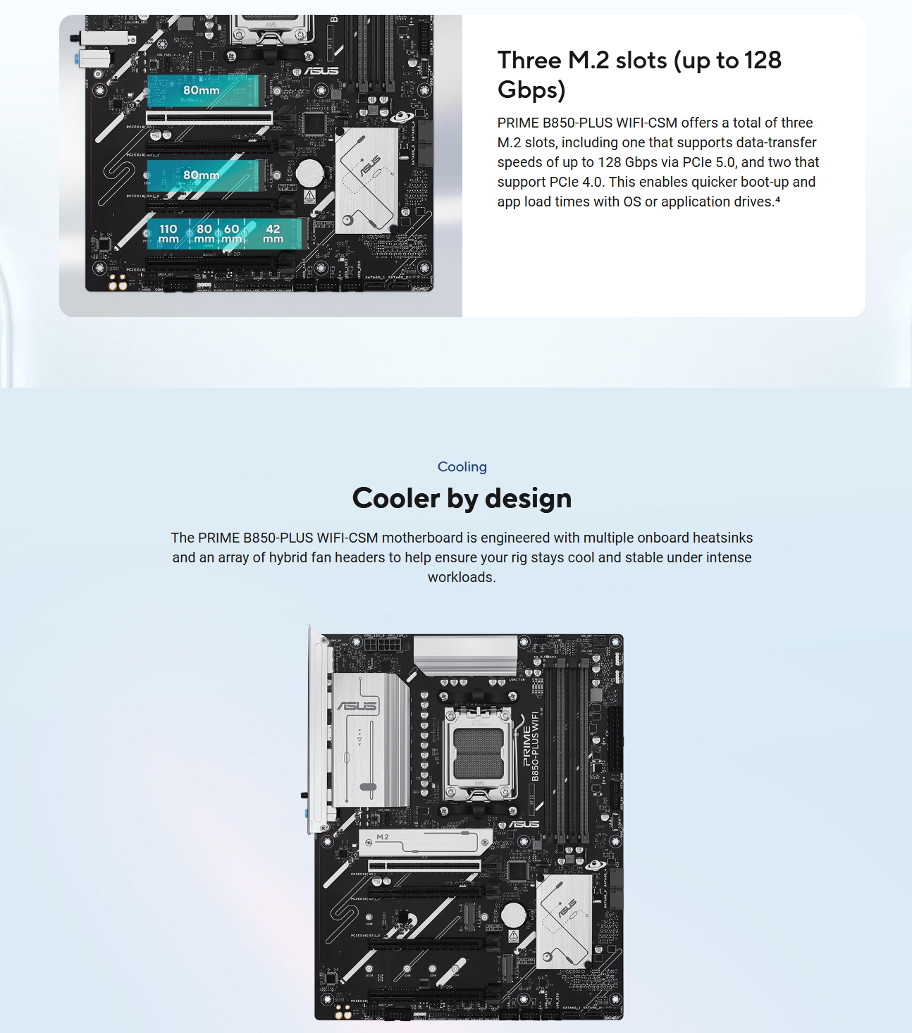 ASUS PRIME B850-PLUS WIFI-CSM AM5 ATX Motherboard