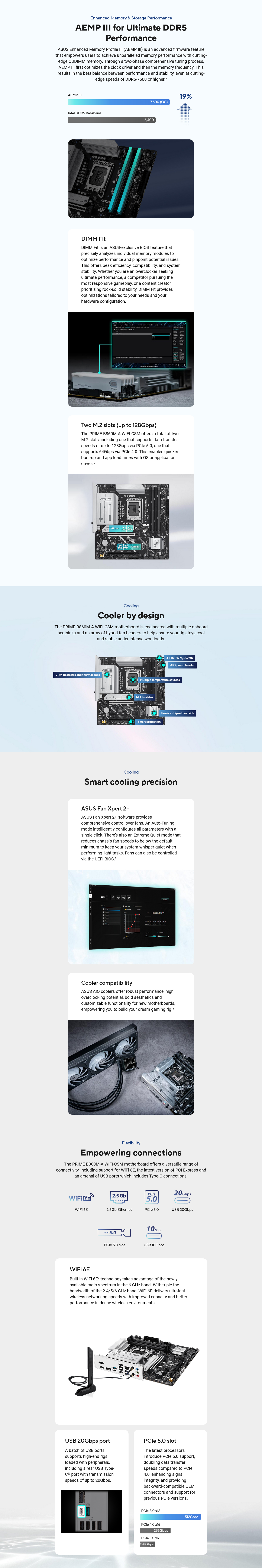 ASUS PRIME B860M-A WIFI-CSM Intel LGA 1851 Micro-ATX Motherboard
