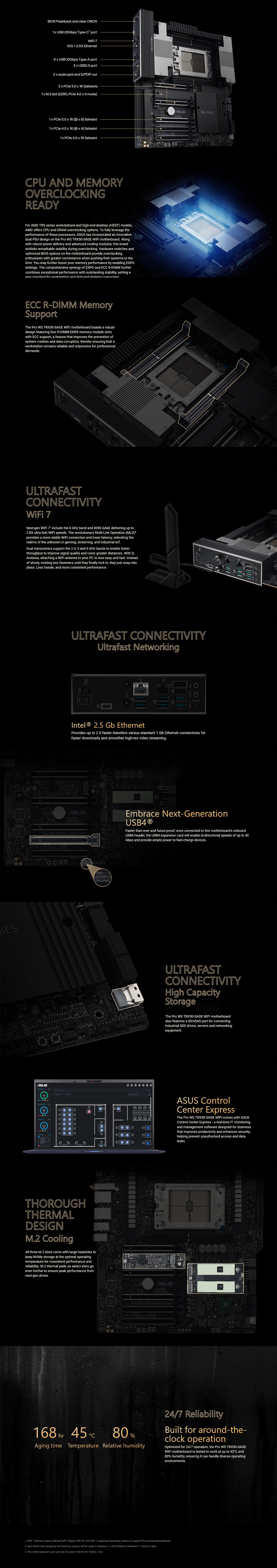 ASUS Pro WS TRX50-SAGE WIFI sTR5 CEB Motherboard