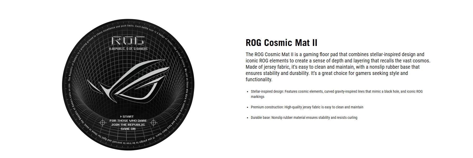 ASUS ROG Cosmic Mat II Gaming Floor Mat