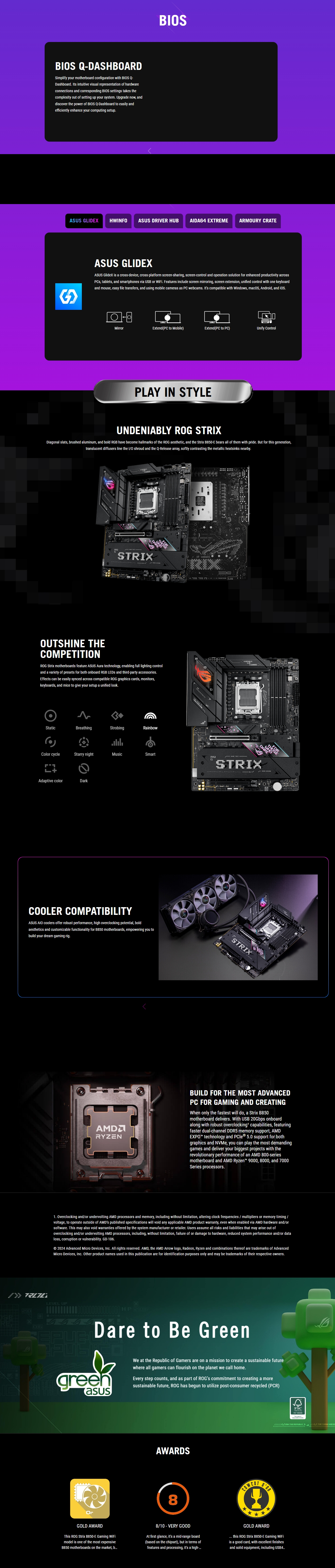 ASUS ROG STRIX B850-E GAMING WIFI AM5 ATX Motherboard